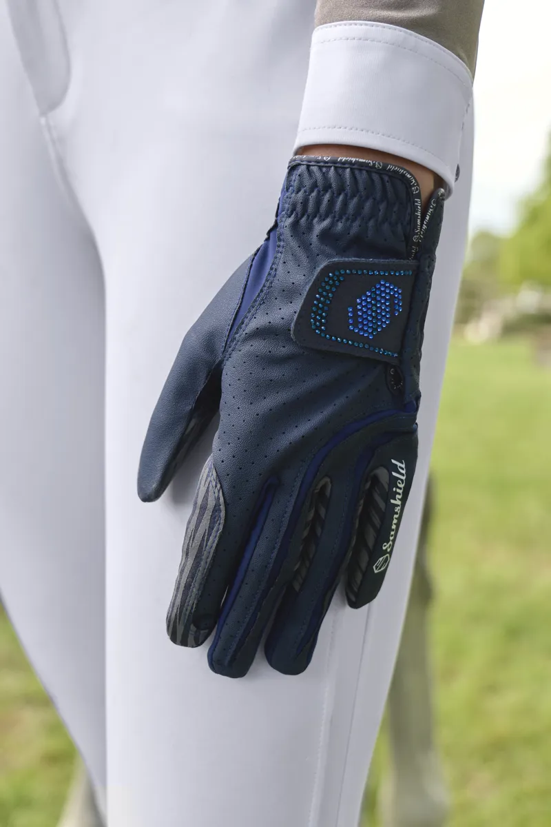 Samshield V-Skin Swarovski Glove Blue-2